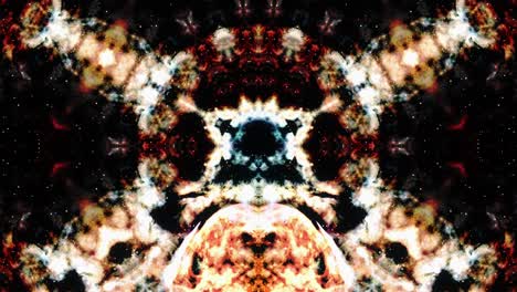 abstract poder brillante energía multicolor nube de llamarada luz hipnótico caleidoscopio bucle visual. 4k 3d bucle sin costuras fractal azul chispa magia blaze mandala fondo para el escenario de bucle vj dj, transición, título.