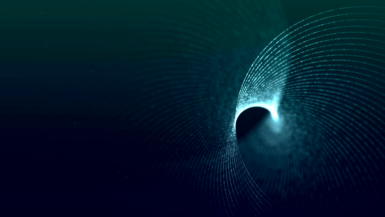 Abstract Tunnel Background form particle- Stok video (seamless loop)