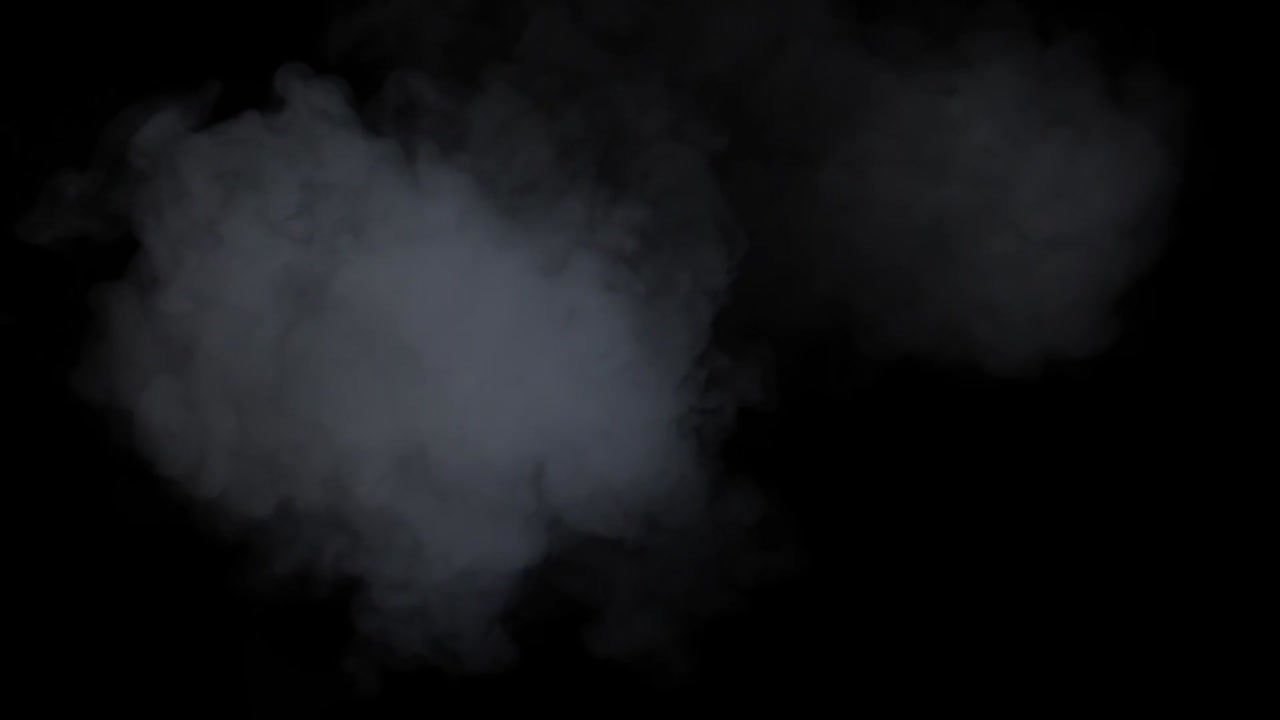 patrones de humo abstractos sobre un fondo negro