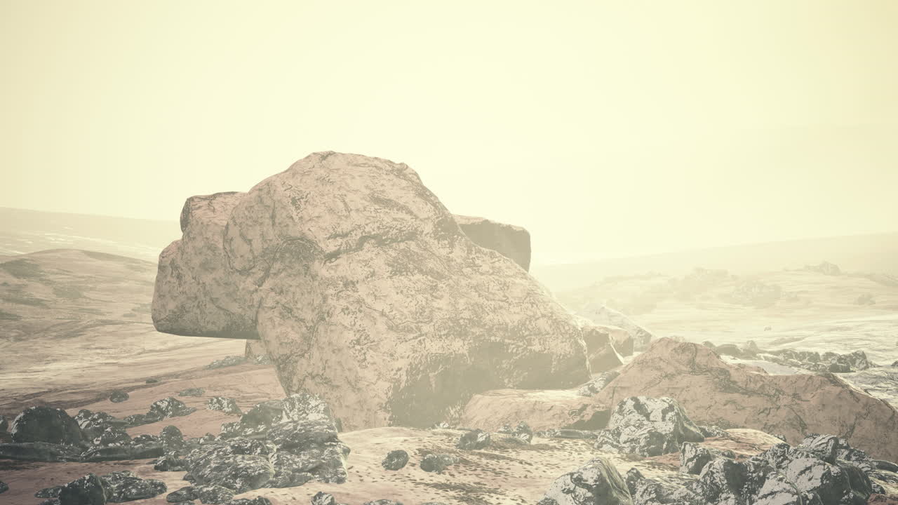 북쪽 풍경 에 있는 눈 과 바위