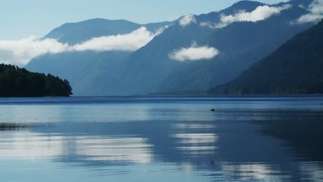 serene mountain lake landscape