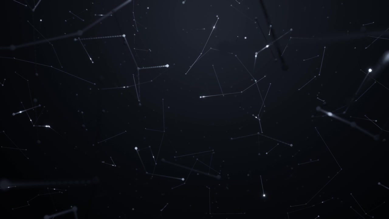 Abstract Futuristic Digital Network Connection Background with Glowing Points