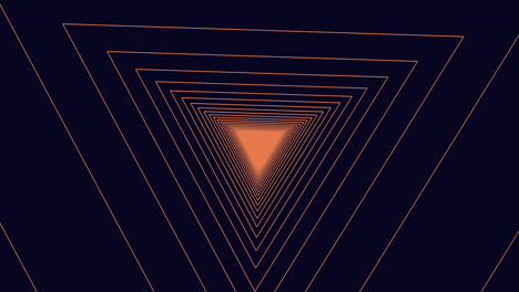 zigzagging triangular pattern in black and orange