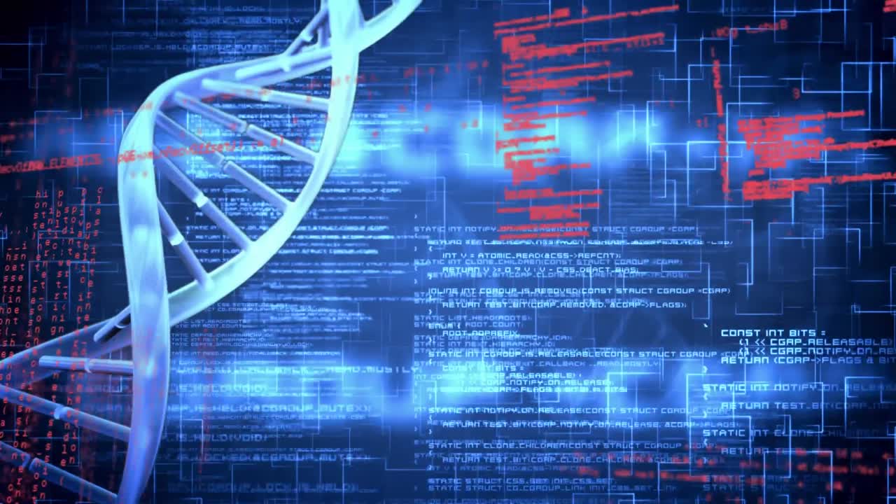 DNA double helix and digital codes