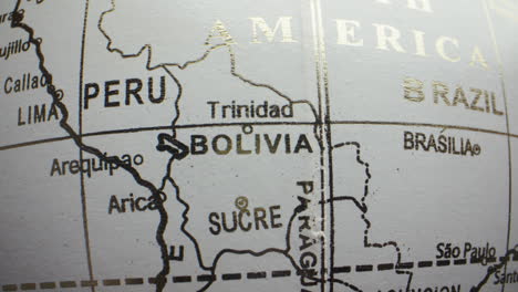 map of south america