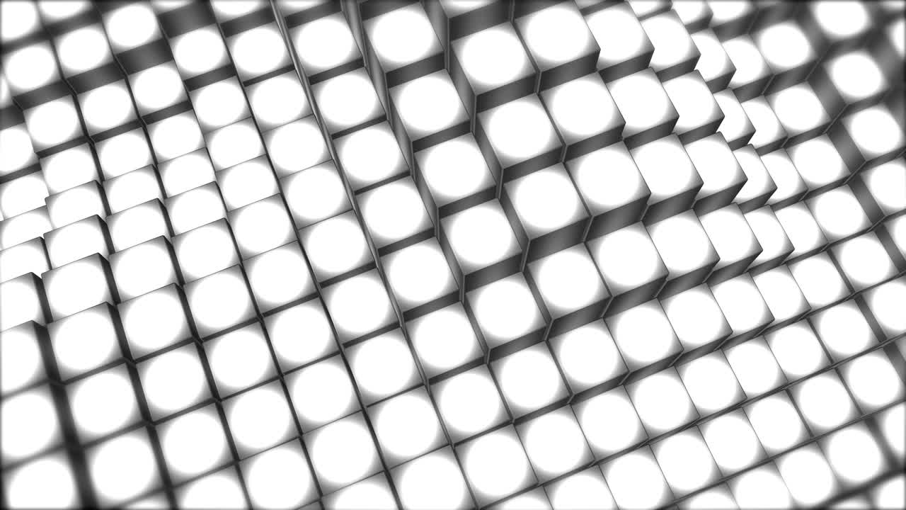 anello di cubi ondulati (bianco)