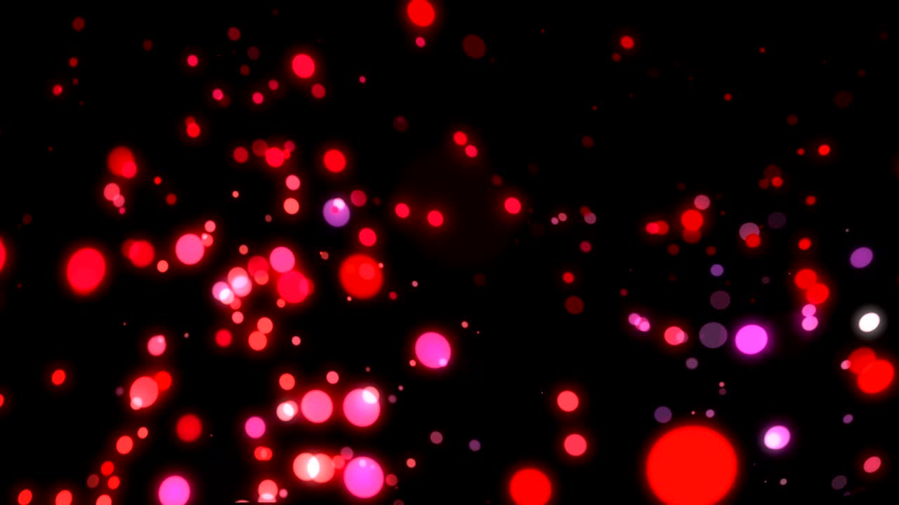 partículas de colores flotantes