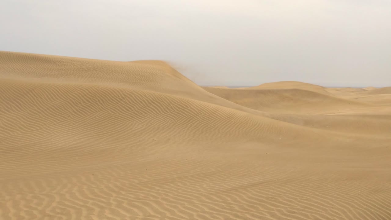 desierto del sahara y dunas de arena en españa cerca de la playa