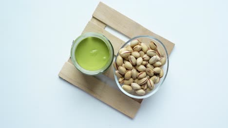 pistachio butter and pistachios