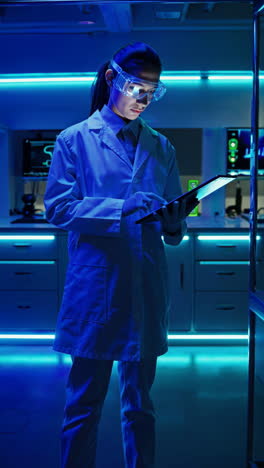 scientist in a futuristic laboratory
