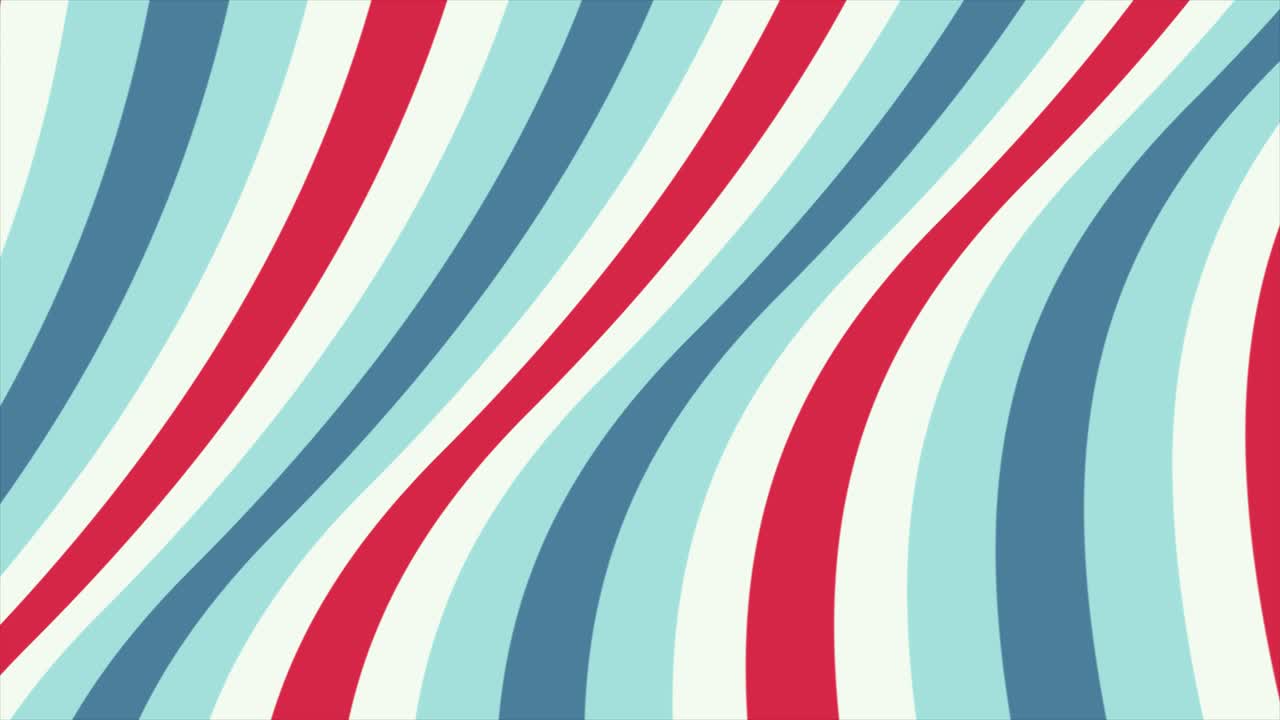 Retro Wavy Striped Pattern Background Loop