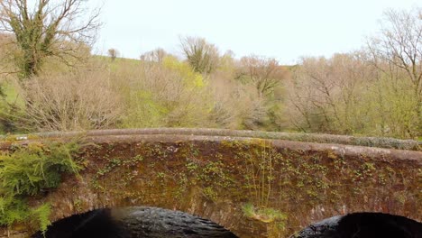 Old-bridge-and-stream-on-a-sunny-day-4k