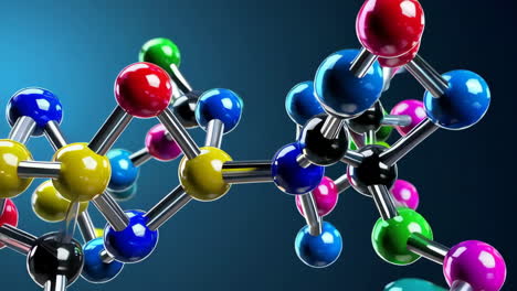 colorful molecular structure