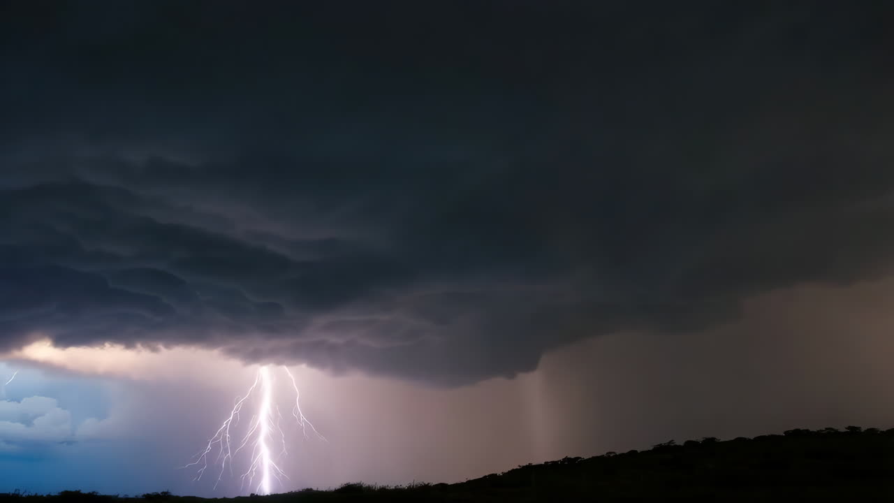 Lightning Storm over Land