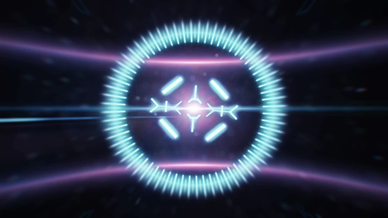 아나모프 하이라이트의 배경으로 표적의 2d hud 애니메이션