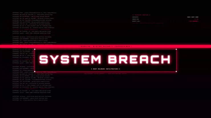 System Breach Warning Alert on Digital Computer Interface