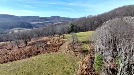 wilkes county nc, north carolina aerial의 솔이 많은 산