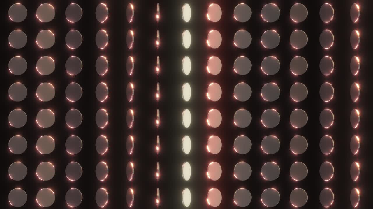 Abstract Geometric Pattern of Glowing Circles