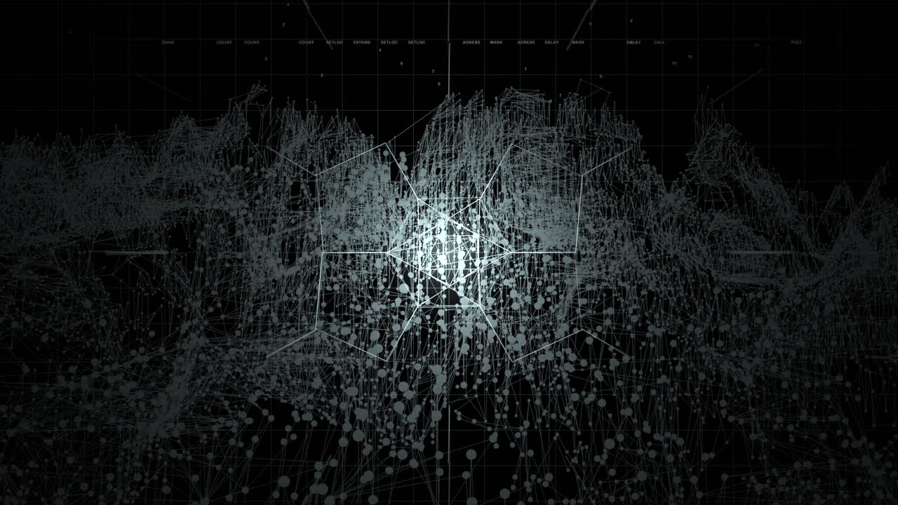 Military surveillance drone radar screen scans target enemy positions