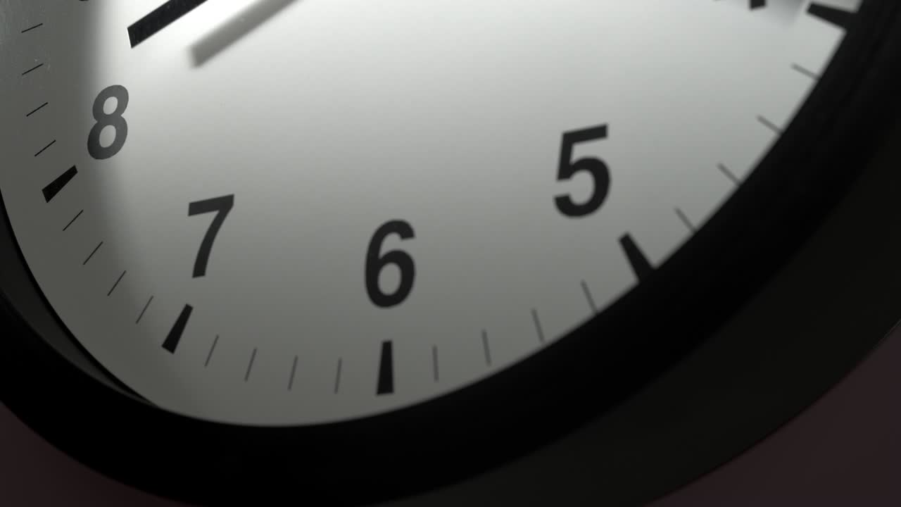 Clock Face on Brown Wall in Time Lapse