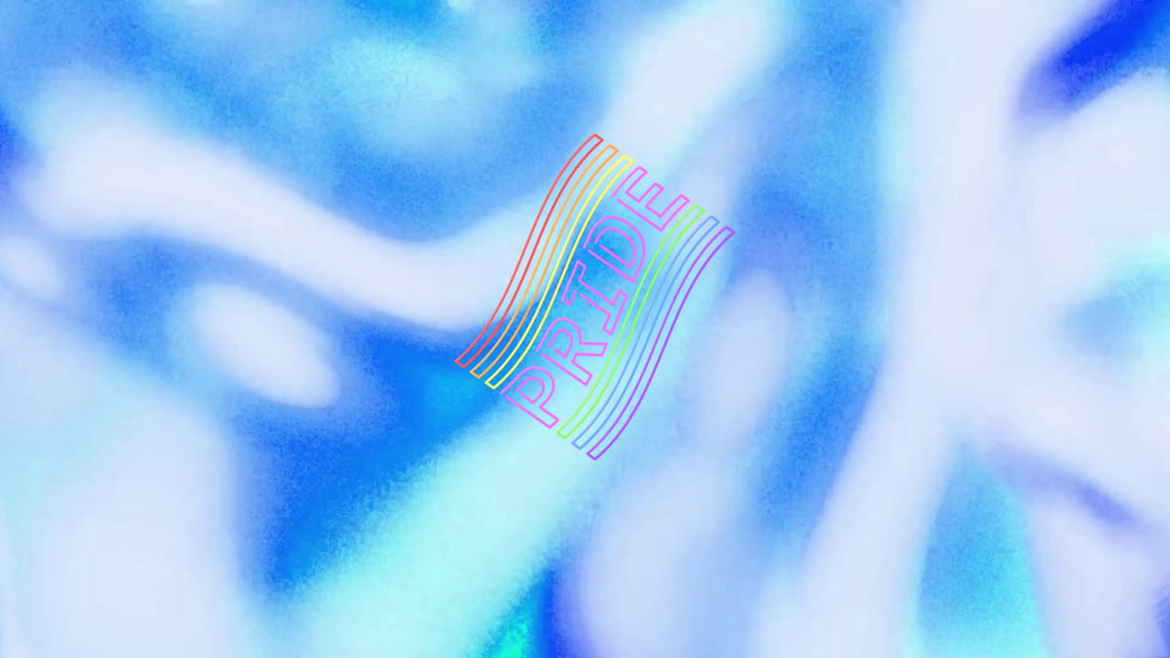 파란색 배경 위에 자존심과  ⁇ 발의 애니메이션