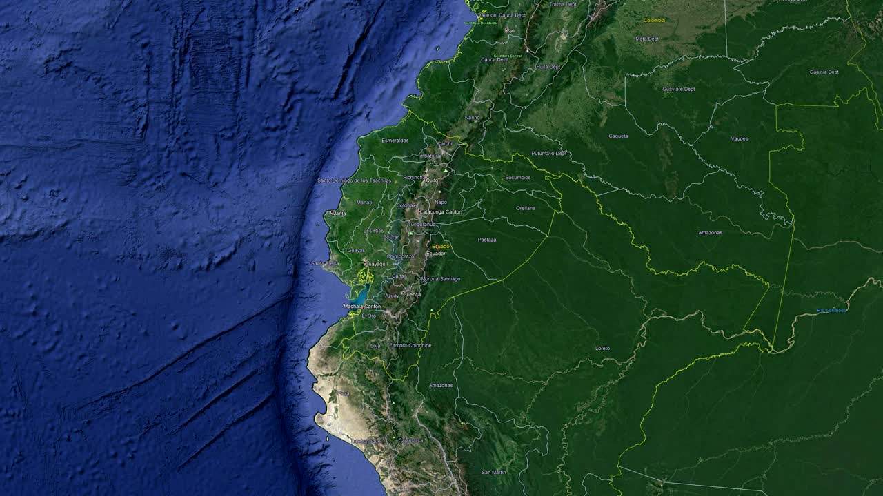 에도르의 발과 함께 우주에서 3d 지구 - 에도어 외부로 확대