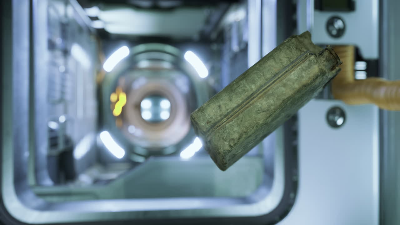 Exploration of unknown realms reveals a mysterious canister floating in space