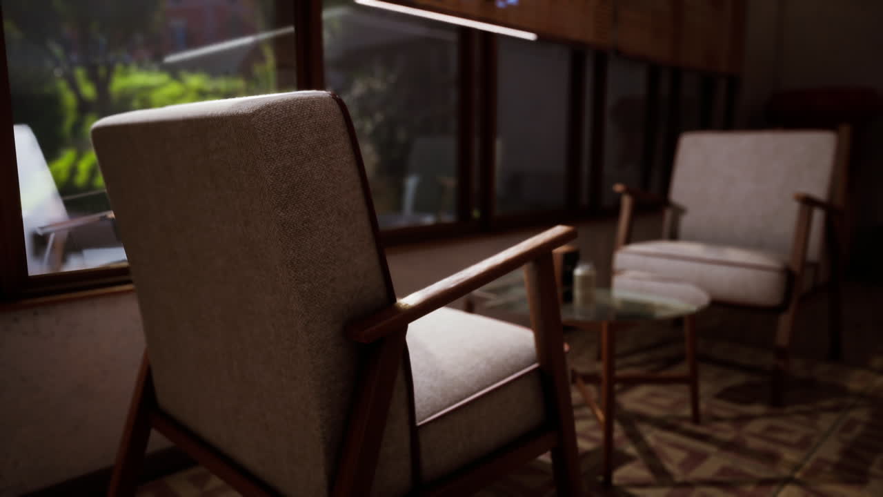 Cozy seating area with natural light in a tranquil indoor setting