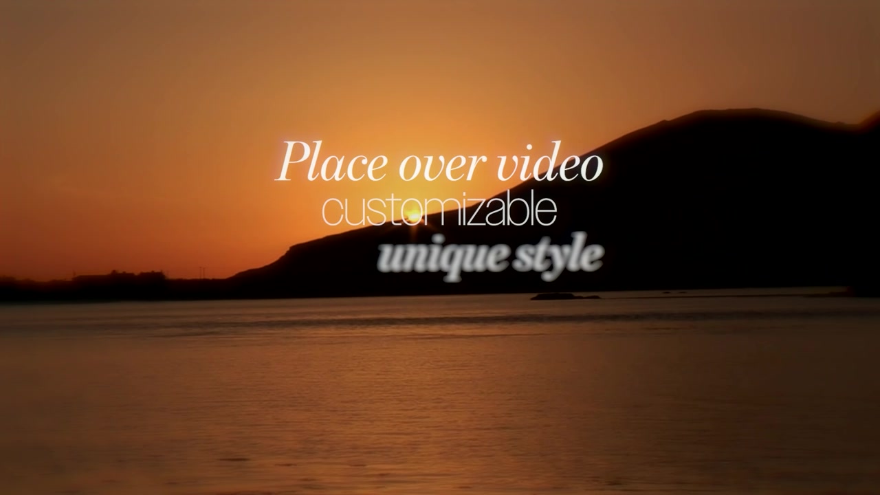 Sleek Customizable Text Animation Template for Video Projects