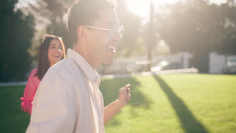 friends laughing outdoors