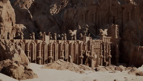 ancient ruins in a desert