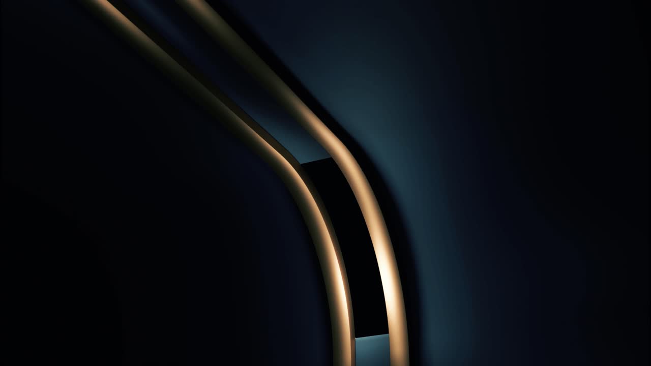 formas geométricas abstractas en dorado y azul