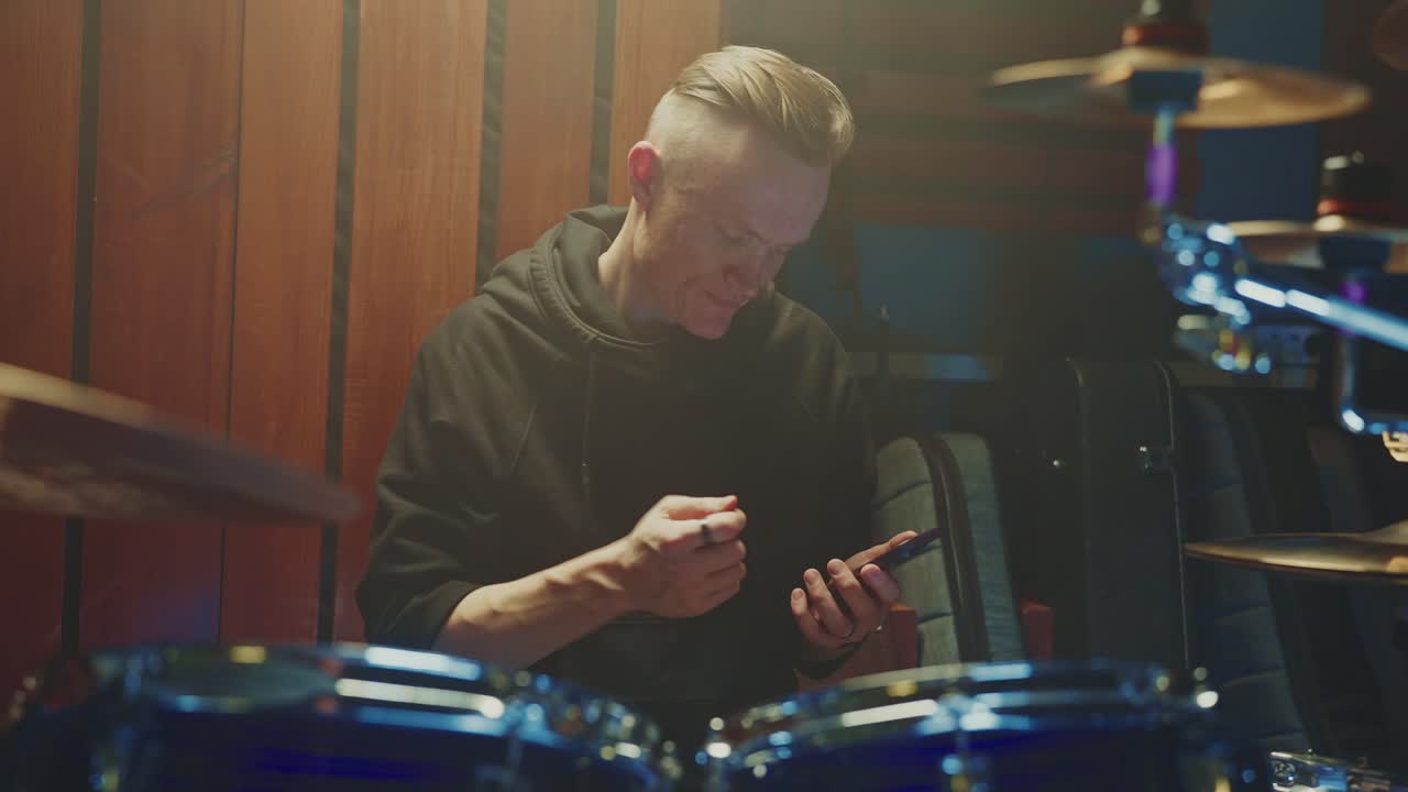 Drummer in the Studio