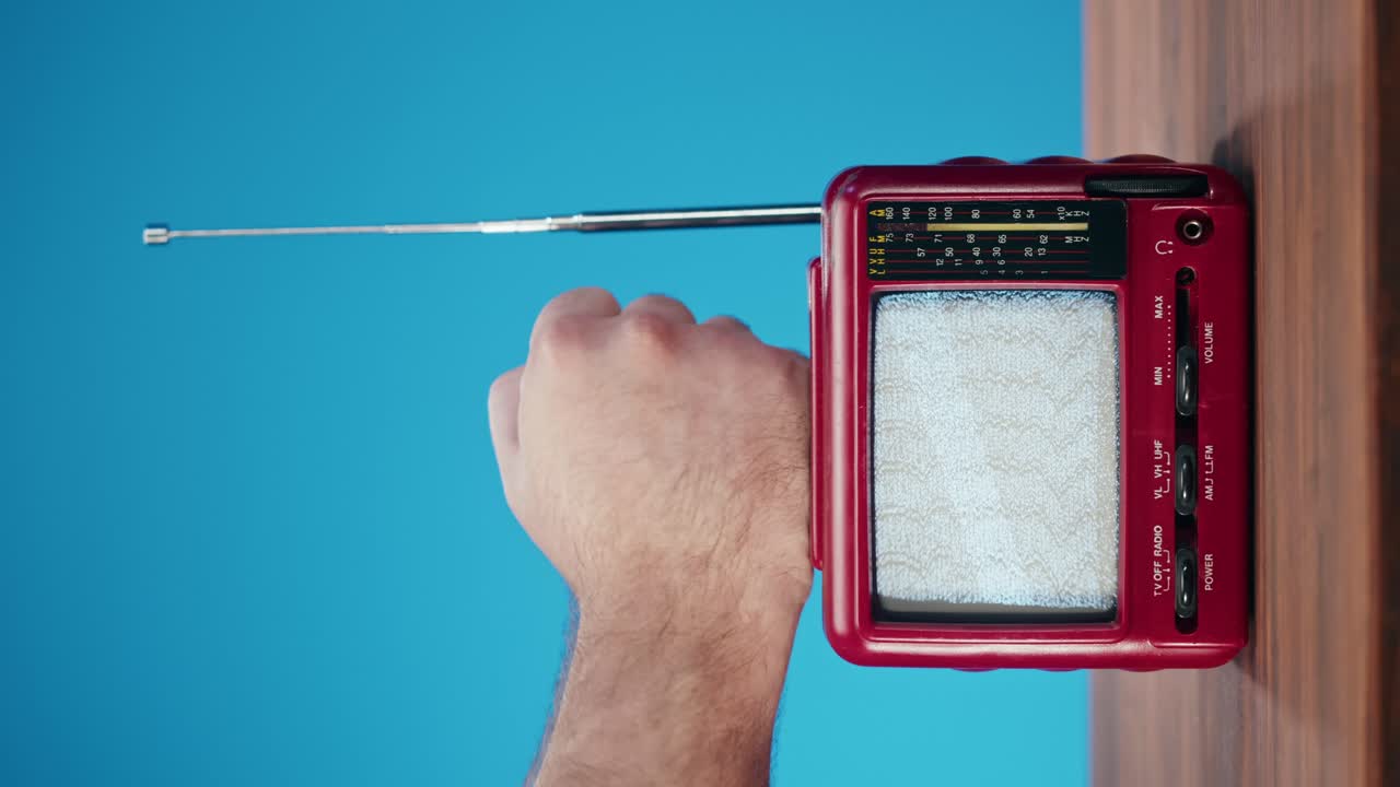 Vintage Portable Television Radio