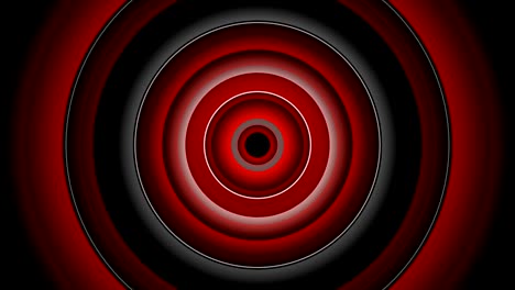 red circle abstract, radio wave (loopable) - stock video