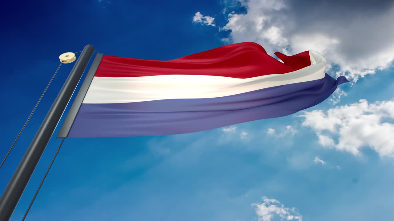 Waving Flag of Netherlands