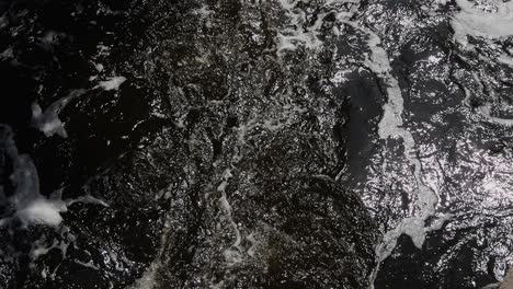 el agua oscura del río