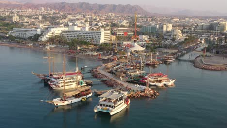 Port-Zion-Beach-Island-Israel-Mit-Angedockten-Kreuzfahrten