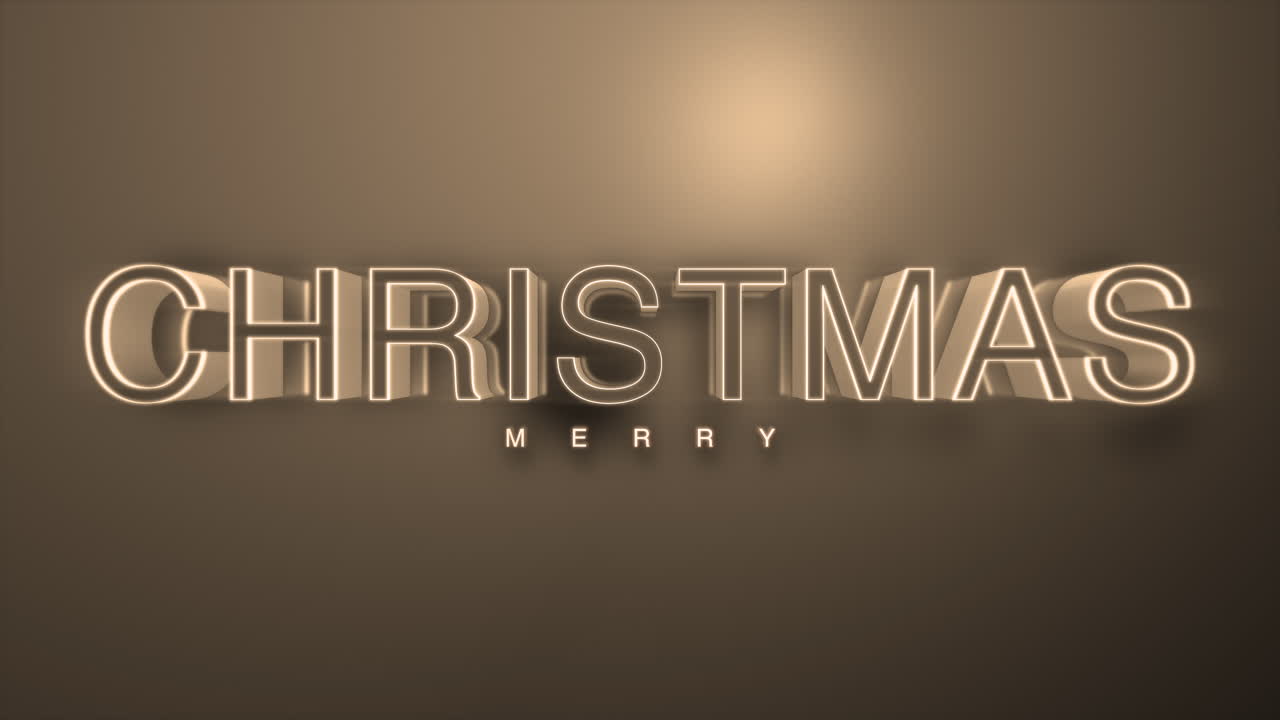 Testo "Buon Natale" monocromatico scuro su sfumatura dorata