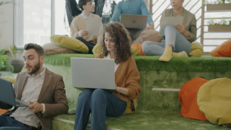 team collaboration in a modern office environment