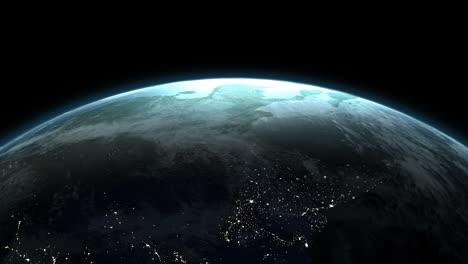 vista por satélite de la tierra
