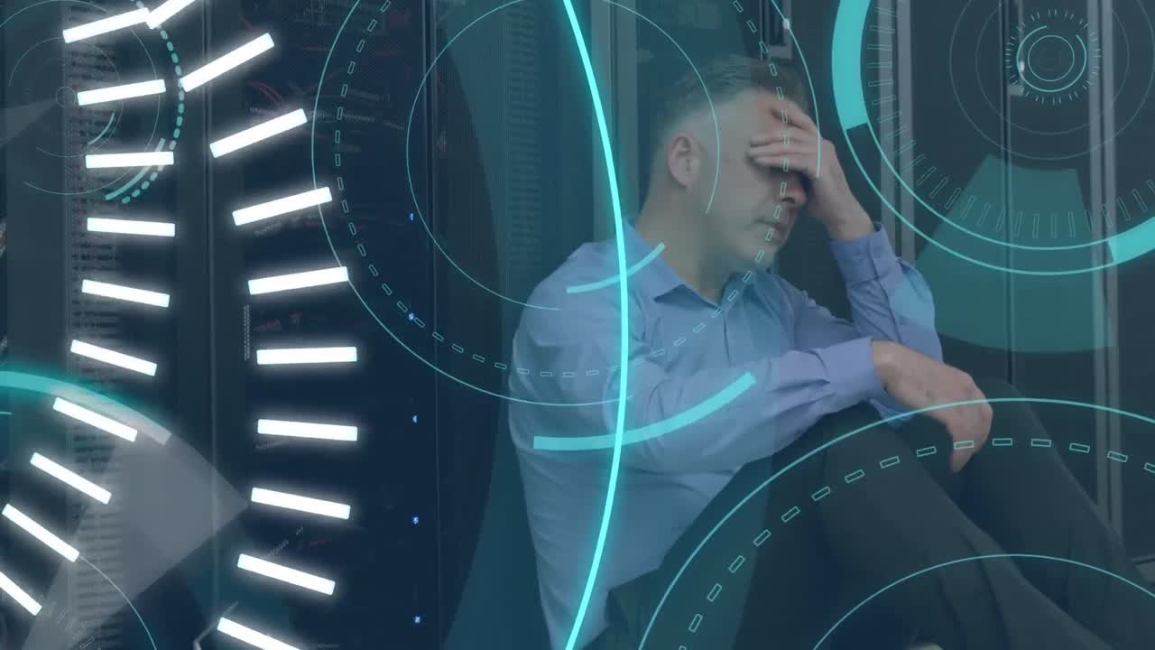 좌석에 앉아있는 사람과 미래의 원의 한가운데에 쓰여진 5g