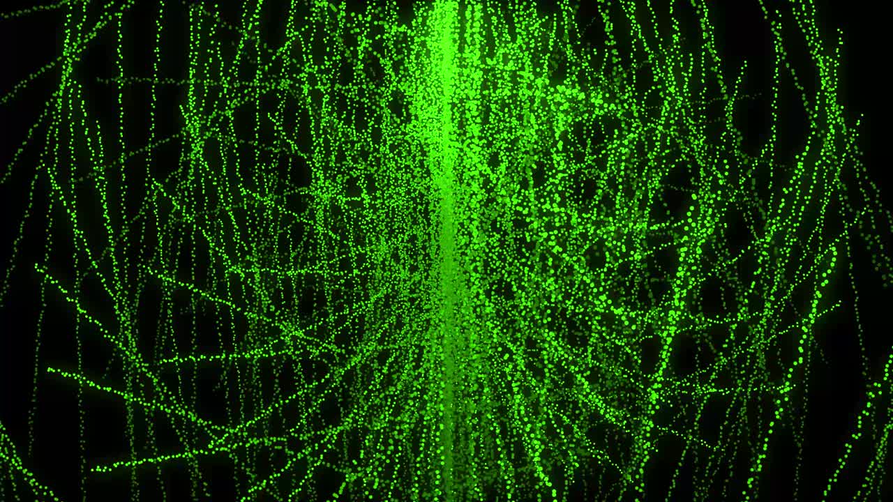 Green color Dot Shape Pattern animation motion graphics