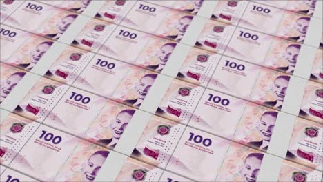 billetes de 100 pesos argentinos impresos por una imprenta de dinero