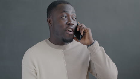 man talking on phone