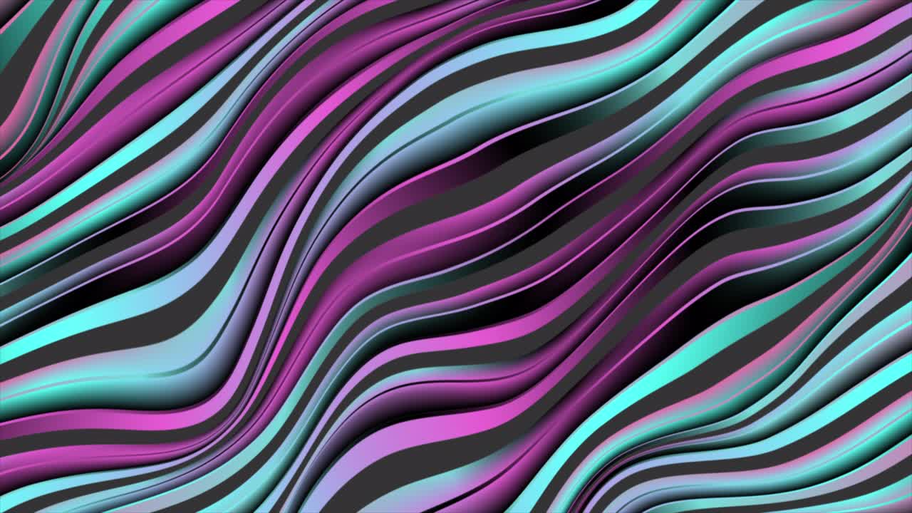 Colorful holographic liquid waves abstract motion background