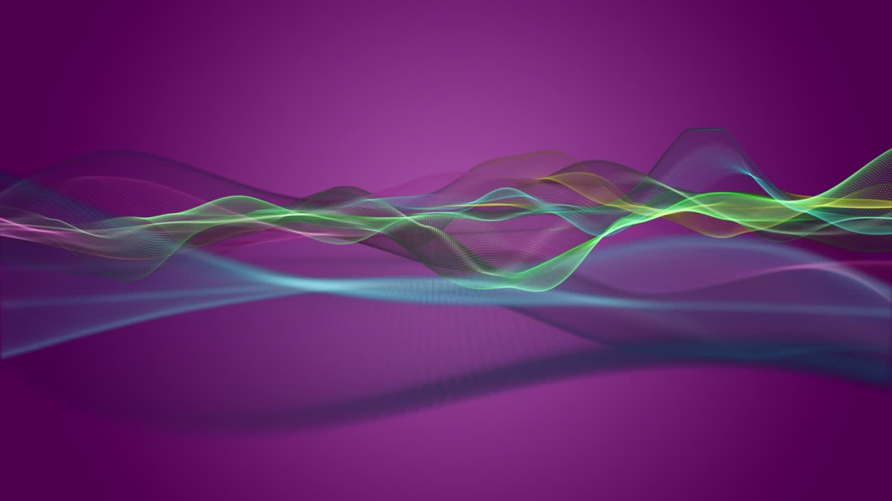 animación fantástica con objeto de onda de partículas en cámara lenta, 4096x2304 bucle 4k