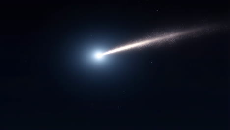 comet in the night sky