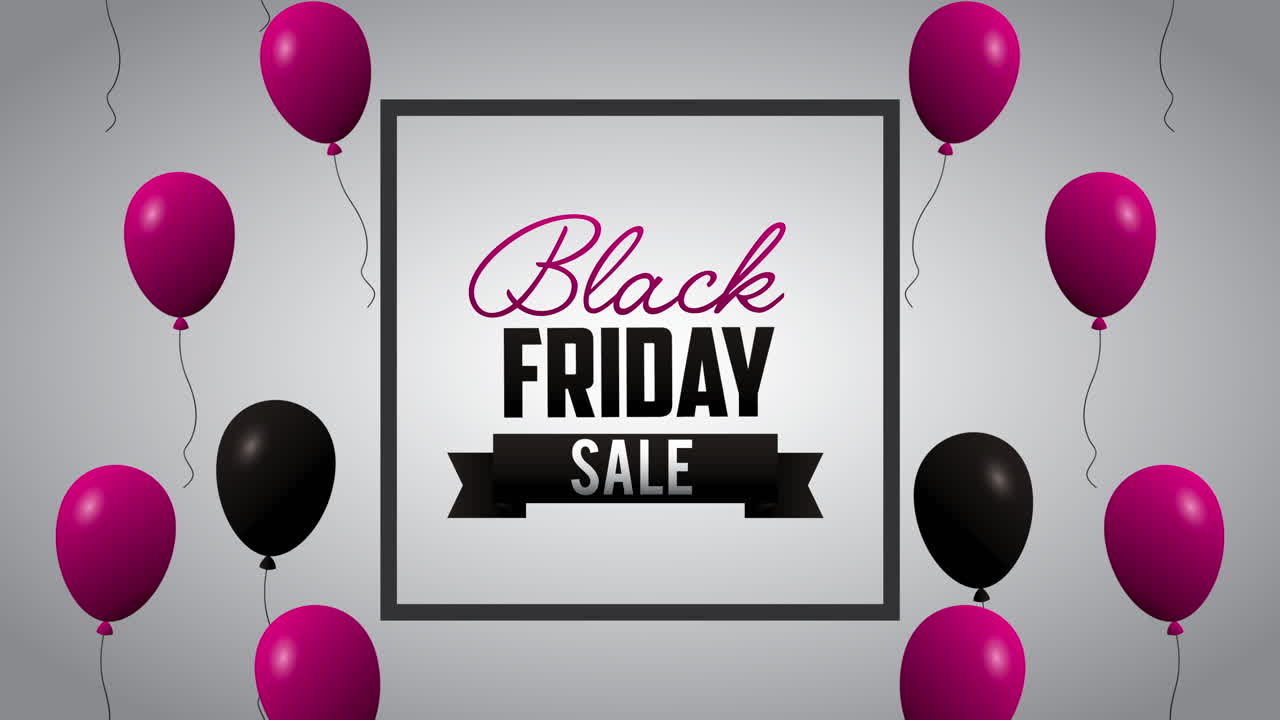 venta viernes negro autorización con globos de helio flotante