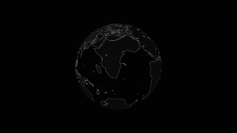 globo de la tierra de marco de alambre 3d